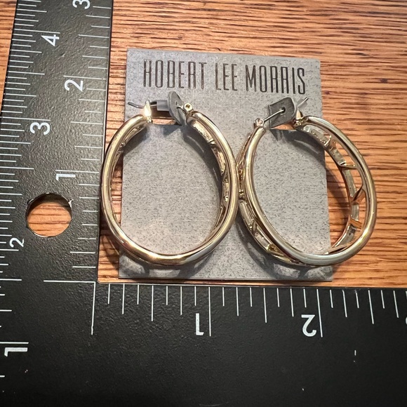 Robert Lee Morris Gold Modern Earrings - Picture 6 of 6